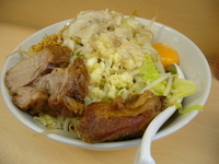 「油そば （ ニンニク・アブラ） ・・・ ￥750」@自家製ラーメン 大者の写真