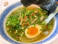 「ラーメン（700円）+めん竹（100円）」@ラーメン サム吉の写真