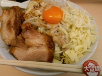 「油そば750円+チーズ100円=850円（脂少し、ニンニク少し）」@自家製ラーメン 大者の写真