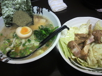 「中華そば（夜10食限定）+キャベチャー」@麺屋 だいすけの写真