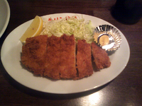 「豚カツセットA（900円）」@中華そば キリン食堂の写真