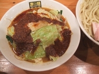 「辛辛濃菜つけ麺+麺特盛り+野菜大盛り」@濃菜麺 井の庄の写真