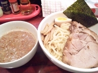 「一鶴つけ麺・チャーシュー・辛味（エビ）」@麺家 一鶴の写真