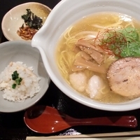 「銀笹塩ラーメン + 半鯛飯（鯛ラーメン茶漬け）」@麺処 銀笹の写真