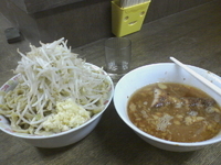 「大豚つけ麺、650、野菜マシマシ、ラー油抜き」@蓮爾 さんこま店の写真