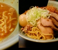 「全部乗せ油そば（大盛+燻玉）（1150円）」@兎に角 松戸店の写真