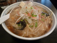 「もやしあんかけそば（黒）」@もやしあんかけそば とろ丸の写真