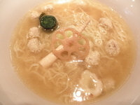 「比内鶏つみれそば 「880円」」@支那そば 一本気の写真