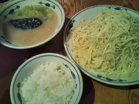 「白つけめん（麺大盛）750円+100円」@らーめん英 下高井戸店の写真