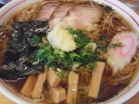 「ラーメン（大盛り）+ニンニク」@ラーメン 田島の写真