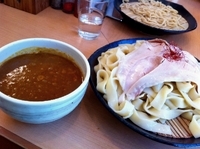 「とろ肉つけ麺 （大黒屋平打ち麺・特盛/カレー豚骨）」@とろ肉つけ麺 魚とんの写真