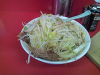 「小ラーメン[にんにく、野菜増]」@ラーメン二郎 茨城守谷店の写真