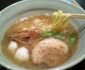 「白醤油ラーメン800円+半鯛飯150円」@麺処 銀笹の写真