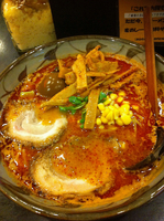 「火吹き（細麺）820円+チャーシュー2枚140円+火吹きメンマ&」@味噌一 大原店の写真