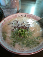 「ラーメン バリカタ 600円」@博多ラーメン かつ屋の写真