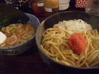 「和え麺 明太釜玉麺（中盛り）」@つけ麺 紅葉の写真