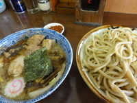 「辛つけ800円（あつもり）+半肉150円+味玉100円=1050」@次念序の写真