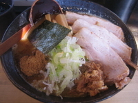 「狼煙ラーメン大盛り+半肉増し」@狼煙 〜NOROSHI〜の写真