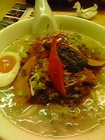 「X'mas限定 鶏白湯カレーらあめん」@らあめん工房 まんぼぉの写真