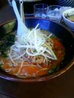 「肉醬麺（味噌味）+ライス（1杯無料）」@あじ平ラーメン 東浦和店の写真