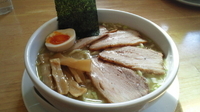 「徳丸（中）+チャーシューハーフ増し」@煮干そば とみ田の写真