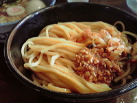 「味玉つけ麺（本日の変わり麺『からか麺』）」@つけ麺 紅葉の写真