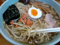 「石狩ラーメン 700円+半ライス（ランチタイム時無料）=700円」@ミッキーズハウスの写真