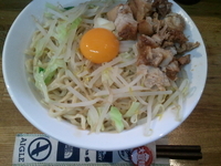 「油そば（ニンニク無し）」@ラーメン髭の写真