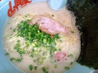 「朝ラーメン￥390（麺カタメ、あとは普通）+海苔マシ￥100+半」@ラーメン山岡家 足利店の写真