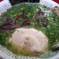 「ねぎらーめん800円（バリカタ）」@博多長浜らーめん 楓神の写真