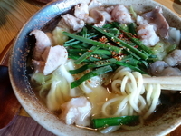 「ホルモンラーメン（醤油） 550円」@串焼き BAR 豚兵衛の写真
