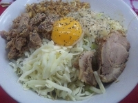 「汁なし （ニンニク少々） 780円」@らーめん豚喜の写真