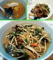 「ラーメン（濃厚しょうゆ）￥380+ニラレバ炒め￥500=￥880」@藤山屋の写真