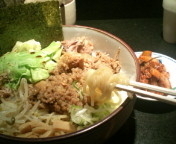 「脂そば600円+キャベツ100円」@背脂醤油 のあの写真