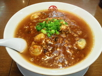 「牡蠣のピリ辛あんかけ麺（750円）」@珍來 柏西口店の写真