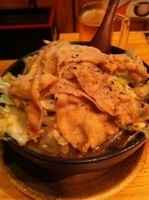 「黒醤油ラーメン（全大盛り）」@麺屋 武士道の写真