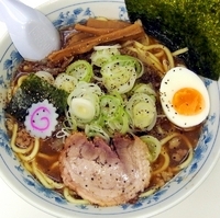 「濃厚あらびき中華そば（限定）」@大勝軒満帆 籠原店の写真