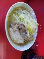 「小ラーメン ニンニク少なめ 麺半分」@ラーメン二郎 三田本店の写真