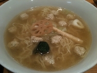 「比内地鶏つみれそば（880円）」@支那そば 一本気の写真