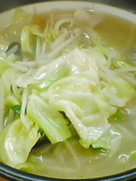 「タンメン（￥730）」@中華 椿屋の写真