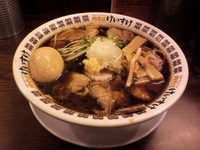 「半熟味玉入り肉そば 大」@New Old Style 肉そばけいすけの写真