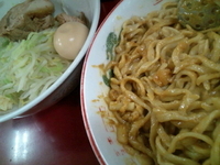 「小ラーメン グッチーズカレー 味付玉子 ニンニク少し」@ラーメン二郎 相模大野店の写真