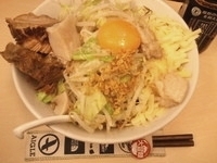 「油そば+チーズ+ニンニク+アブラ」@自家製ラーメン 大者の写真