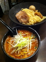 「特製辛味つけそば900円」@麺処 くるり 高円寺店の写真