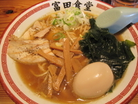 「味玉そば」@松戸中華そば 富田食堂の写真