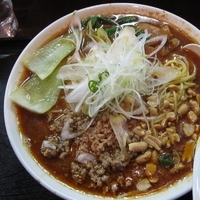 「限定・大盛（四川風坦々煮干しらーめん） 850円」@煮干しらーめん青樹 立川店の写真