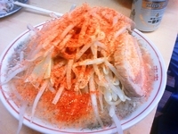 「ラーメン（ヤサイマシニンニクアブラスクナメカラメ）」@だいこく製麺の写真