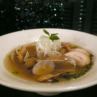 「木枯れ中華そば 魚雷 貝そば 425円（特別御優待クーポン利用）」@新!東京らーめんチャンピオンの写真