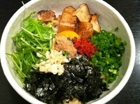 「まぜそば」@らーめん まぜそば てっぺん 名古屋本店の写真