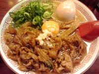 「肉玉そば（700円）+味玉（100円）」@肉玉そば おとど食堂 篠崎店の写真